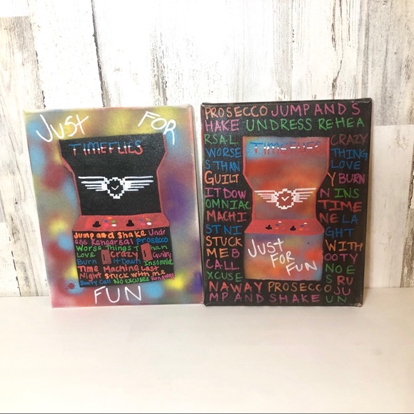 Wall Decor Spray Paint Video Game Canvas Wall Art Set Poshmark